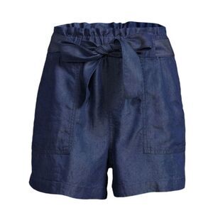 Womens High Rise Belted Utility Shorts